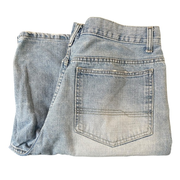 Vintage Y2k Footlocker Shorts Mens‎ 36 Blue Denim Baggy Hip Hop Streetwear Jorts - Picture 3 of 4